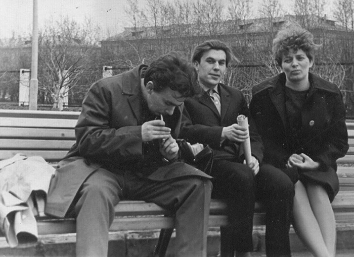 Г.В. Ноздрин, А.П. Кларин, Н.М. Генкина. Конец 1960-х гг.